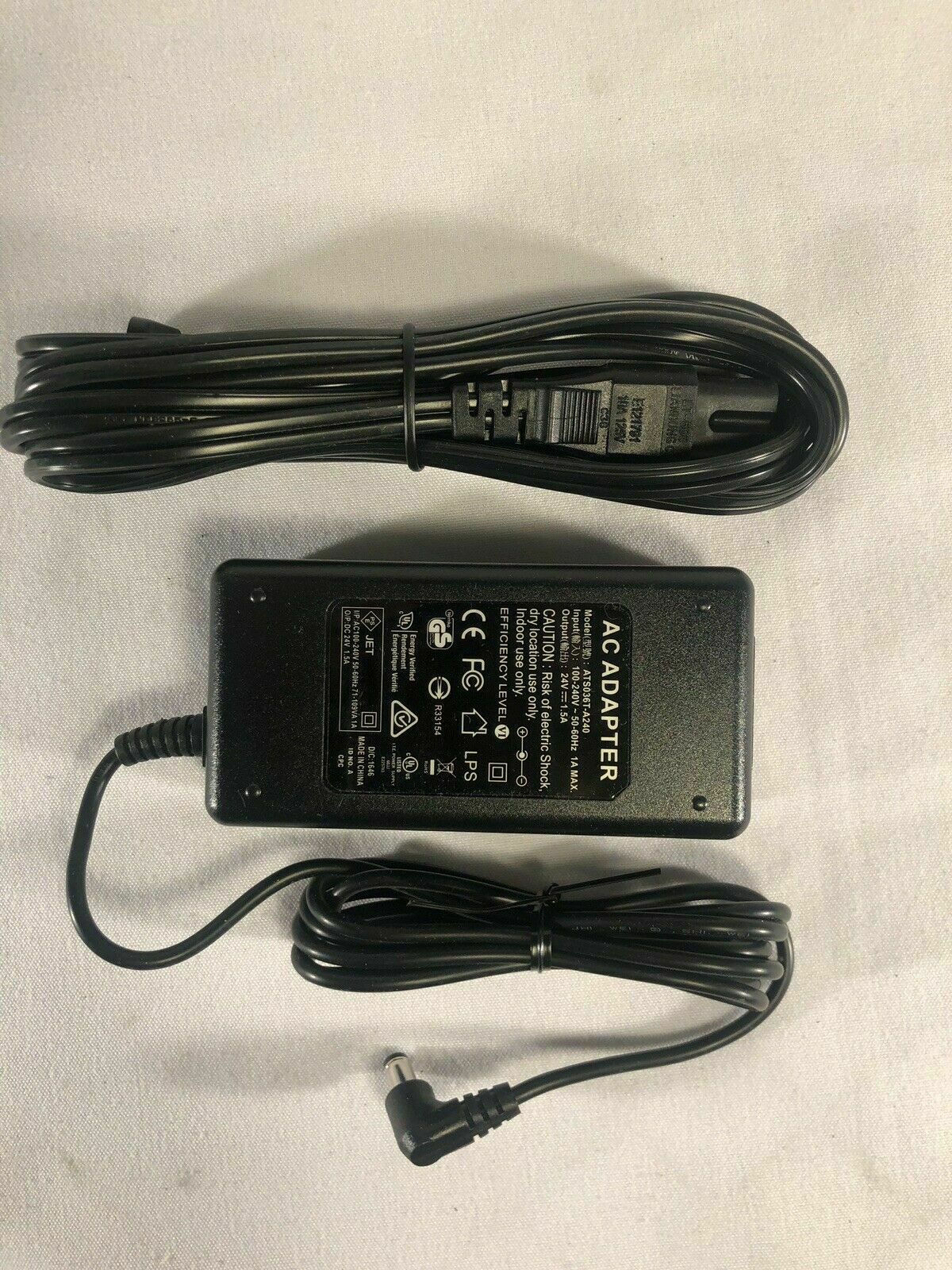 NEW 24V 1.5A AC Adapter ITE ATS036T-A240 Power Supply